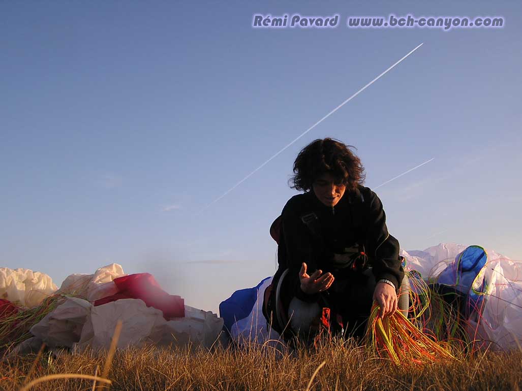 parapente  a  l' atéro
