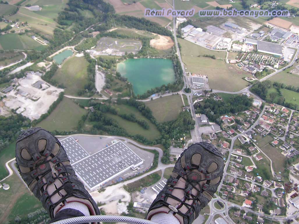 parapente transition au dessu de rumilly